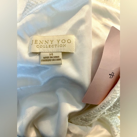 Anthro Jenny Yoo Collection | Zara One-Shoulder | Sequin Column Gown | 14 - Picture 9 of 10